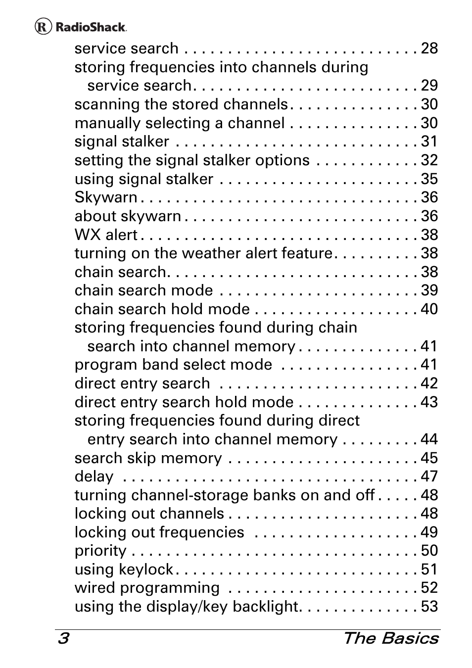 Radio Shack PRO-83 User Manual | Page 3 / 64