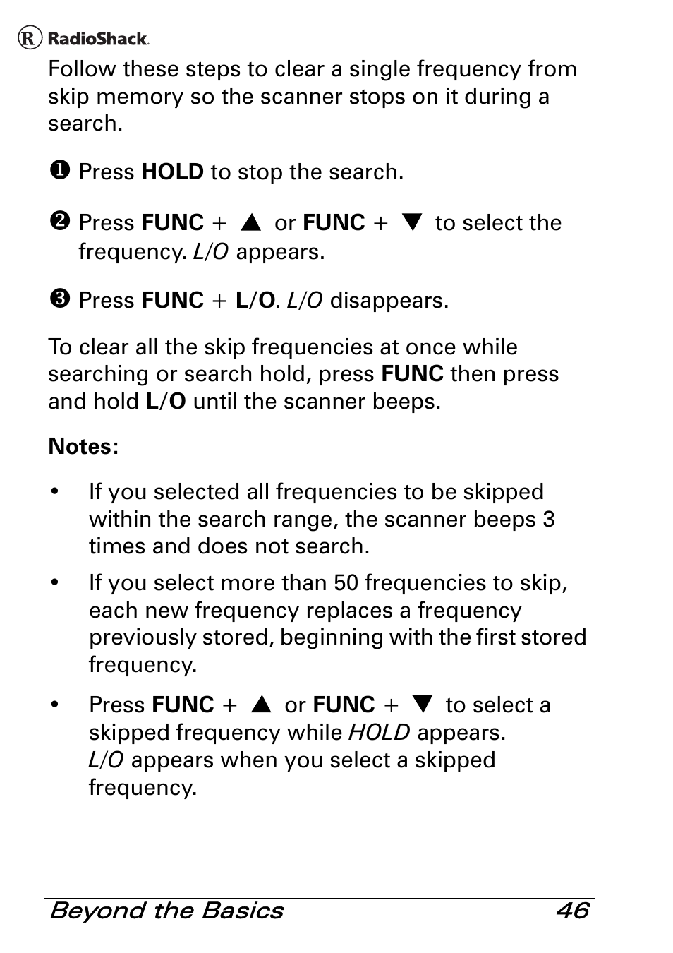 Radio Shack PRO-83 User Manual | Page 46 / 64