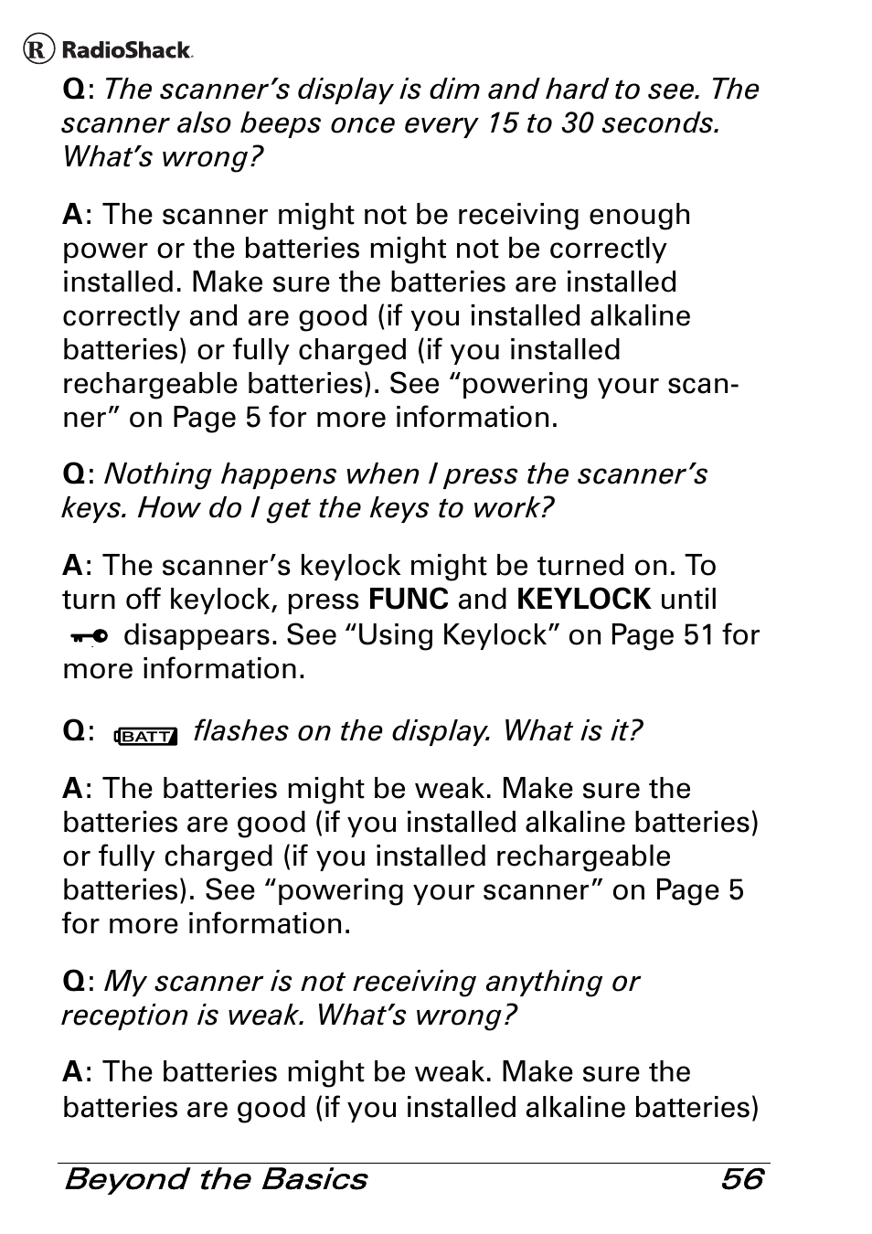 Radio Shack PRO-83 User Manual | Page 56 / 64