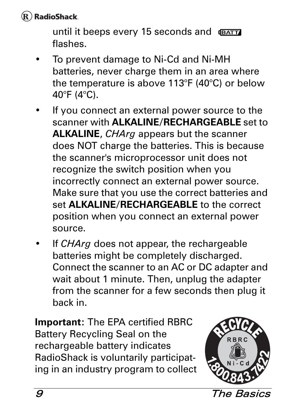 Radio Shack PRO-83 User Manual | Page 9 / 64
