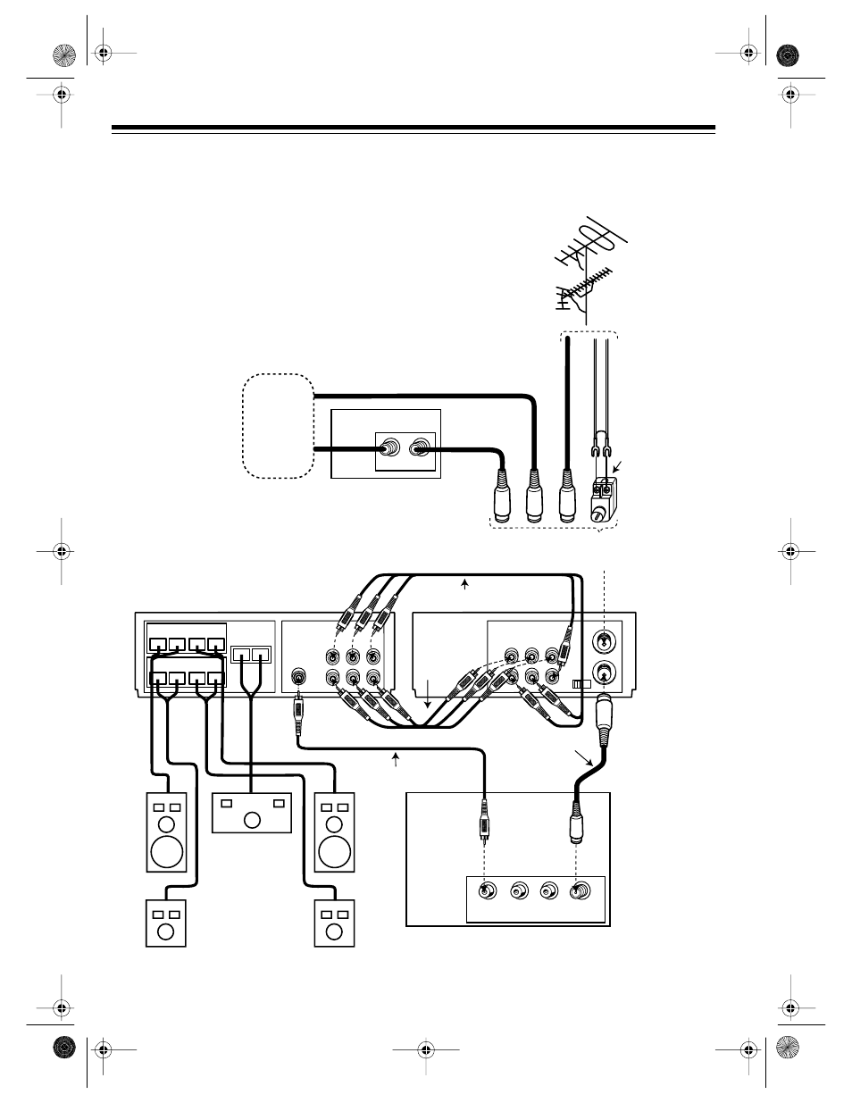 Home theater connections (model 62 shown), A/v receiver tv, Cable (catv) company | Radio Shack 62 (16-632) User Manual | Page 12 / 40