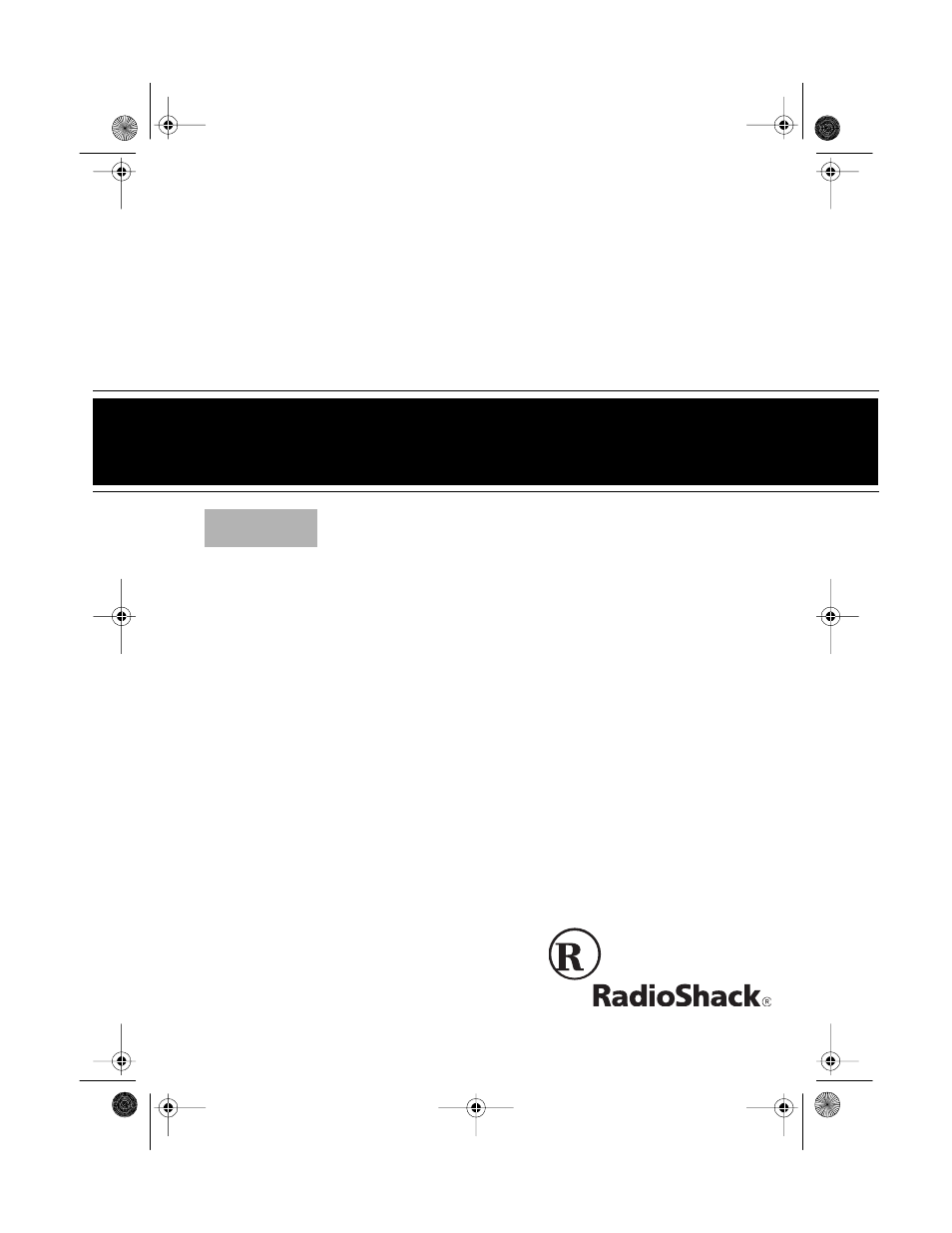 Radio Shack TRC-442 User Manual | 20 pages
