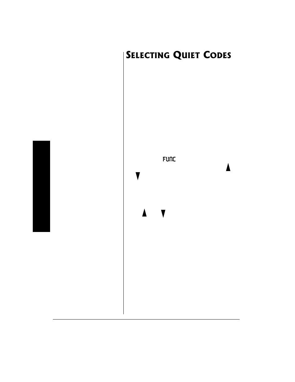 Selecting quiet codes | Radio Shack 21-1902 User Manual | Page 12 / 28