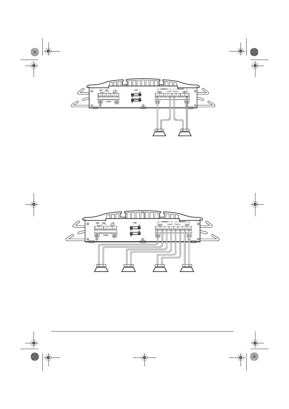 Connecting two speakers (bridged connection) | Radio Shack XL-400 User Manual | Page 14 / 24