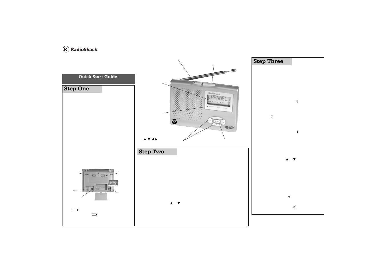 Radio Shack 12-261 User Manual | 1 page