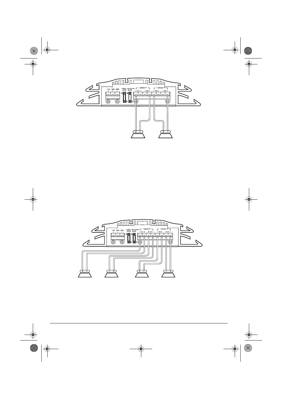 Connecting two speakers (bridged connection) | Radio Shack XL-260 User Manual | Page 14 / 24