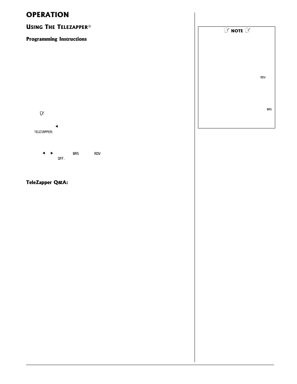 Operation | Radio Shack 43-3585 User Manual | Page 5 / 16