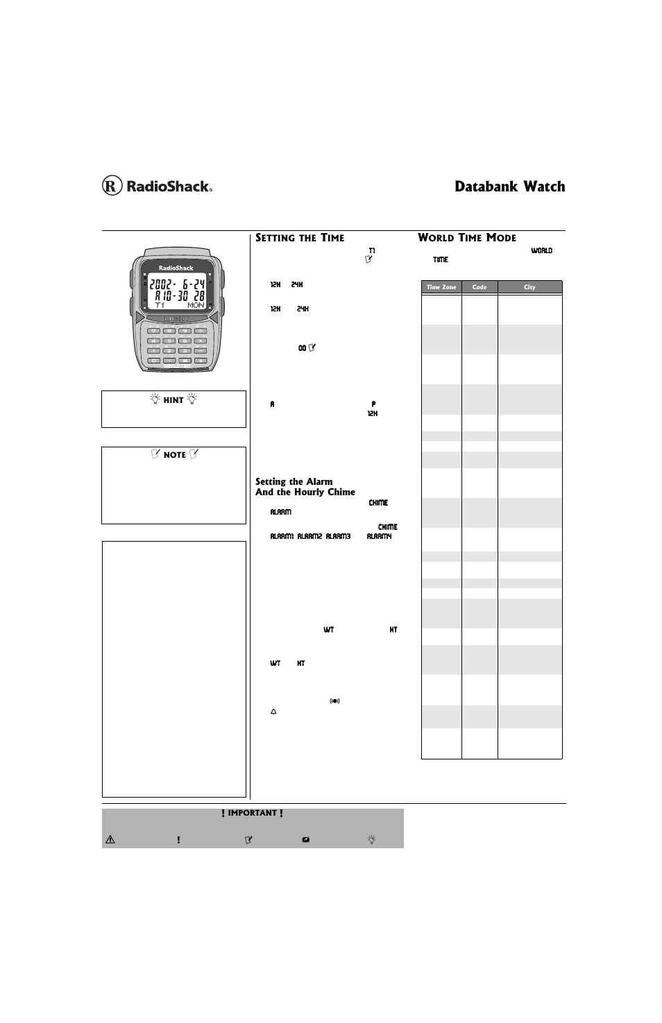 Radio Shack 63-5026 User Manual | 4 pages