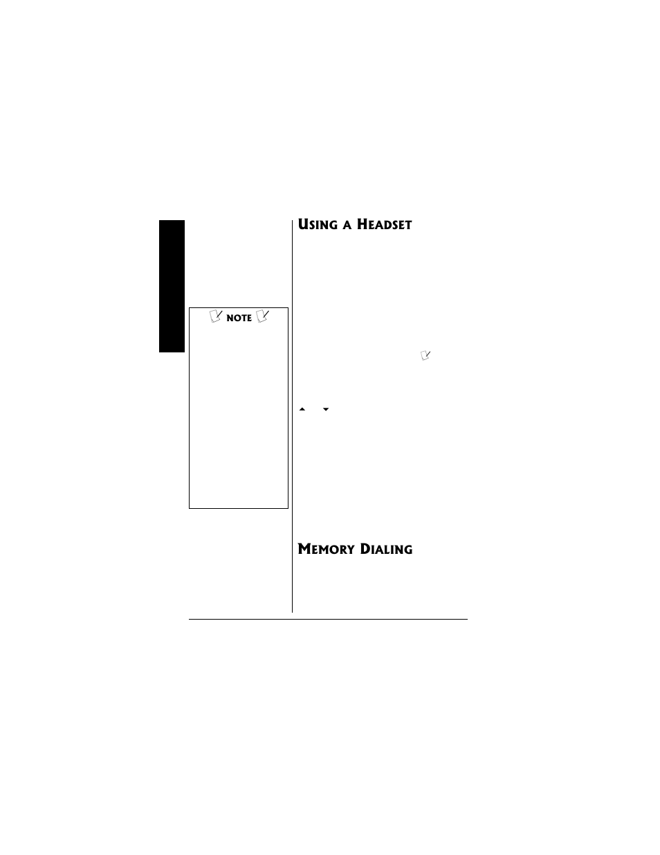 Using a headset . 24 memory dialing | Radio Shack 43-3535 User Manual | Page 24 / 44