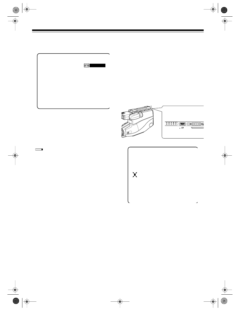 Tape remaining, Titler, Creating titles | Tape end | Radio Shack Camcorder Model 130 Moviecorder User Manual | Page 22 / 44