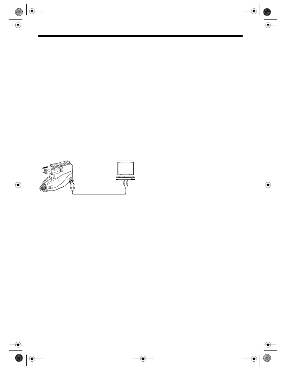 Connecting the camcorder to a tv, Using a tv for playback | Radio Shack Camcorder Model 130 Moviecorder User Manual | Page 32 / 44