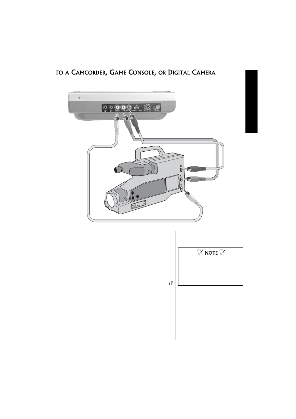 To a camcorder, game console, or digital camera | Radio Shack 16-3314 User Manual | Page 11 / 28