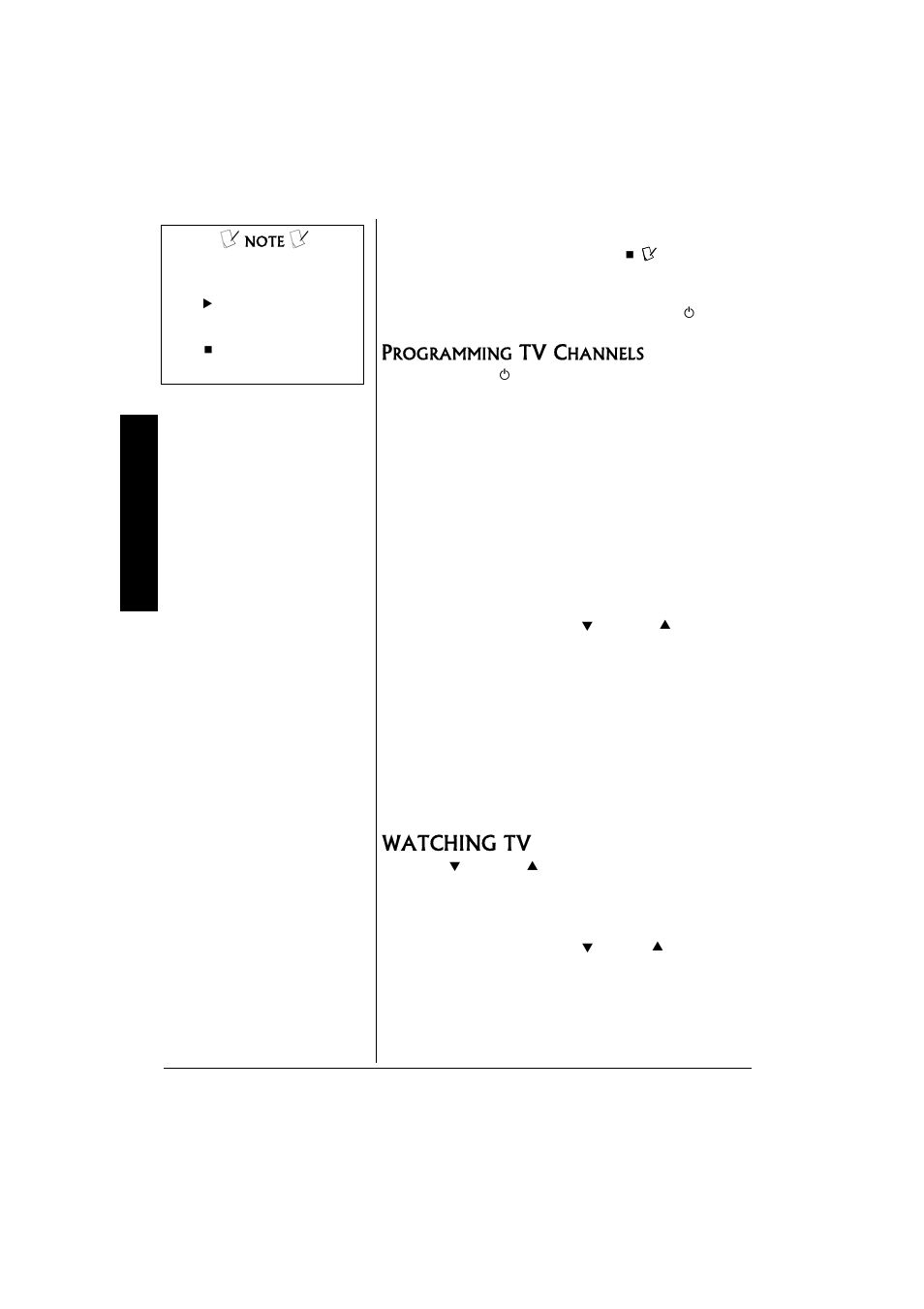 Programming tv channels watching tv, Tv c, Watching tv | Radio Shack 16-3314 User Manual | Page 14 / 28