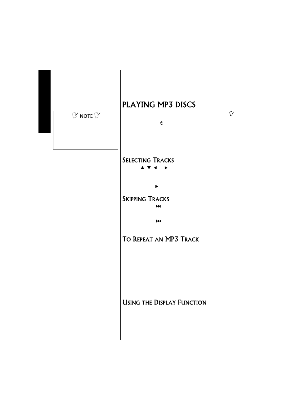 Playing mp3 discs, Mp3 t | Radio Shack 16-3314 User Manual | Page 18 / 28