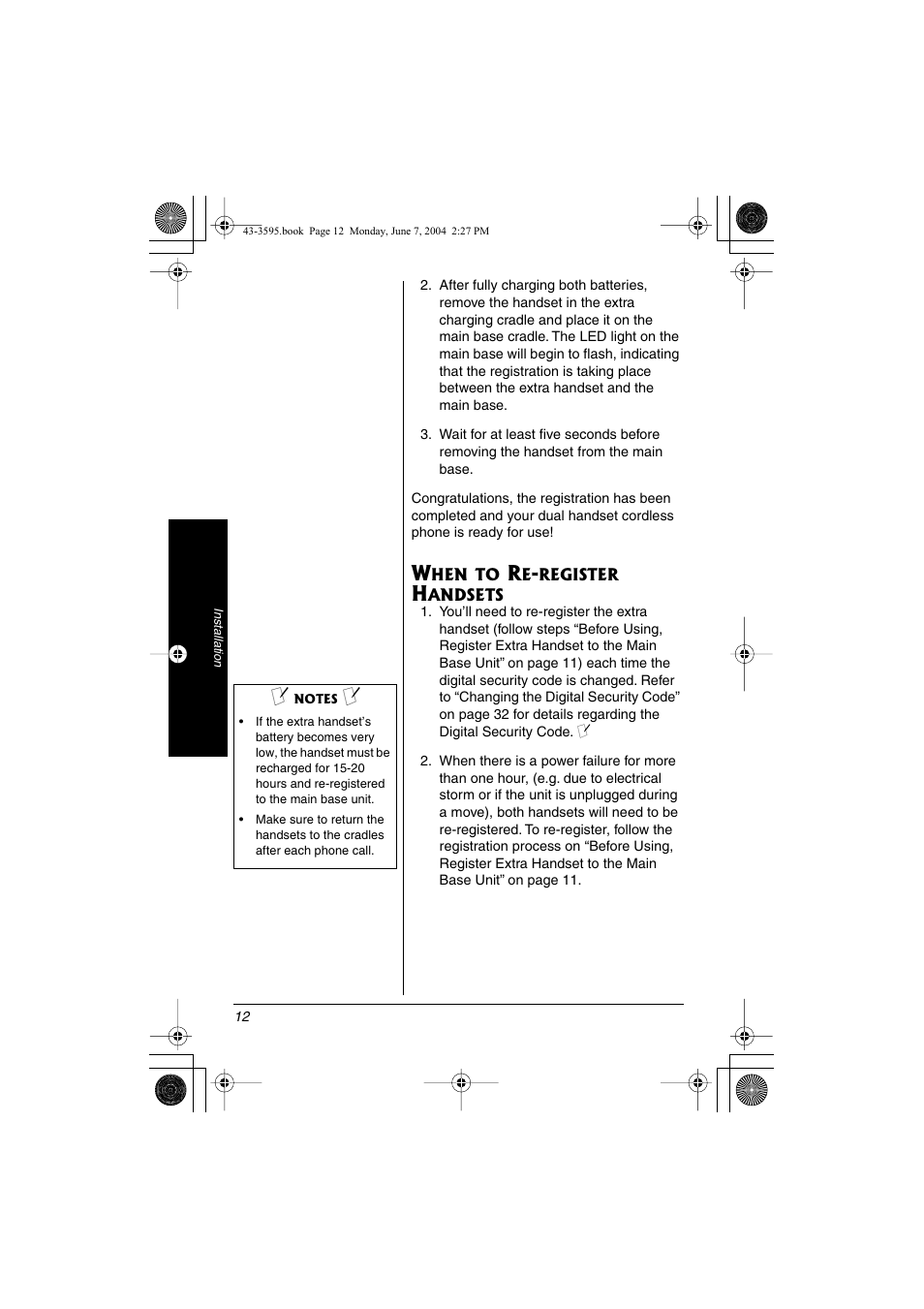 Radio Shack 43-3595 User Manual | Page 12 / 40