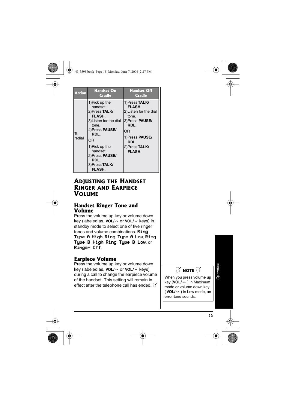 Radio Shack 43-3595 User Manual | Page 15 / 40