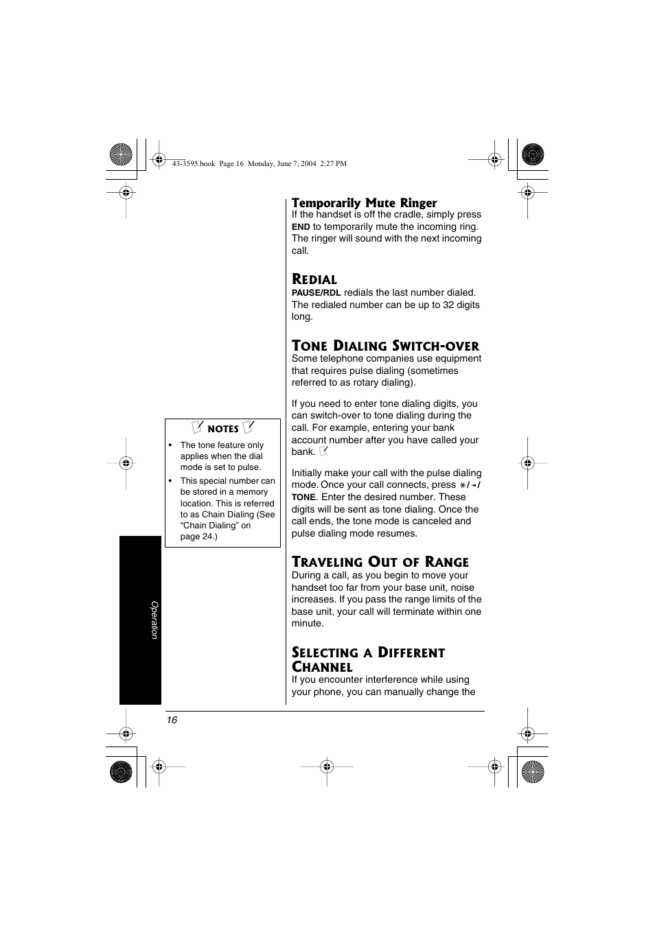 Radio Shack 43-3595 User Manual | Page 16 / 40