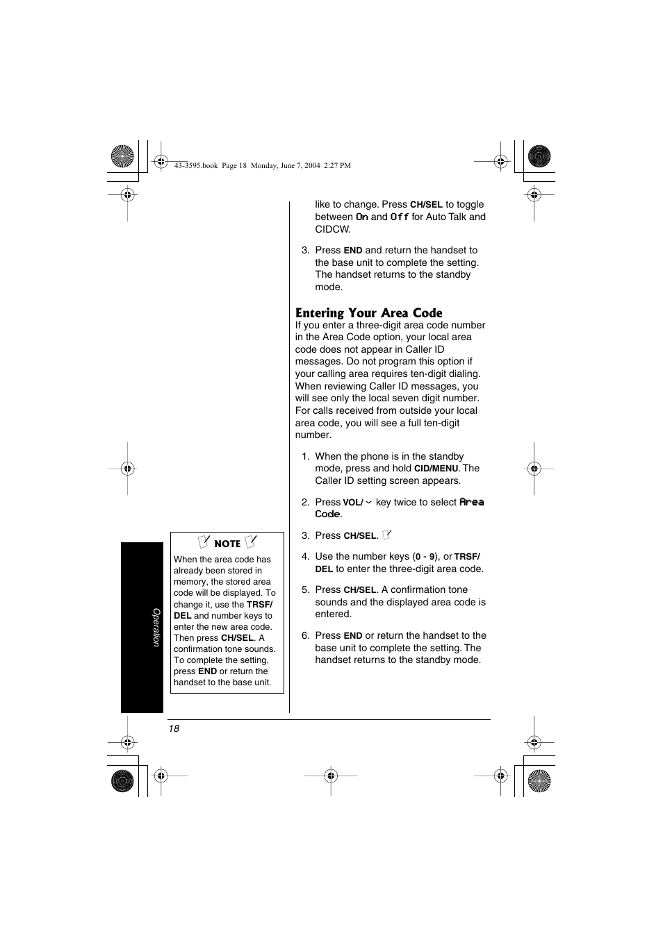 Radio Shack 43-3595 User Manual | Page 18 / 40