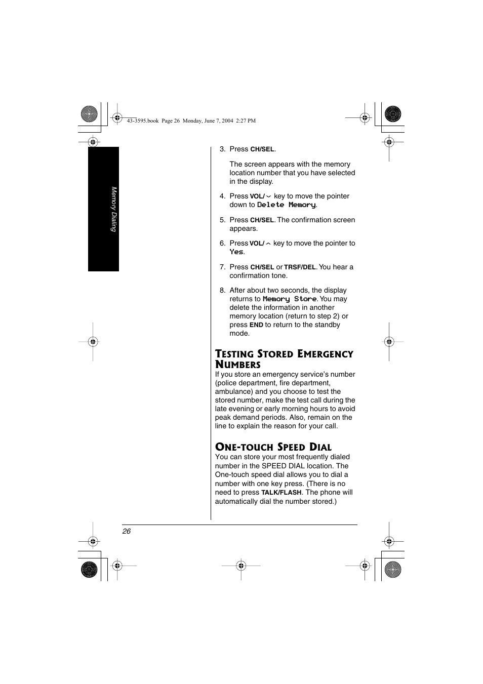 Radio Shack 43-3595 User Manual | Page 26 / 40