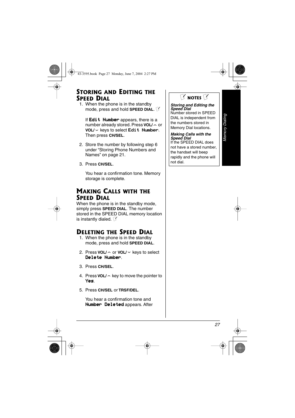 Radio Shack 43-3595 User Manual | Page 27 / 40