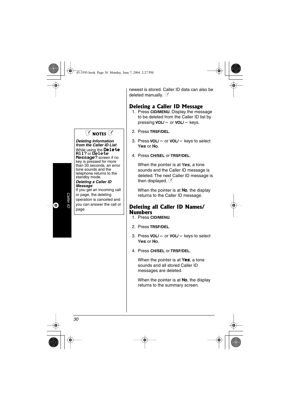 Radio Shack 43-3595 User Manual | Page 30 / 40