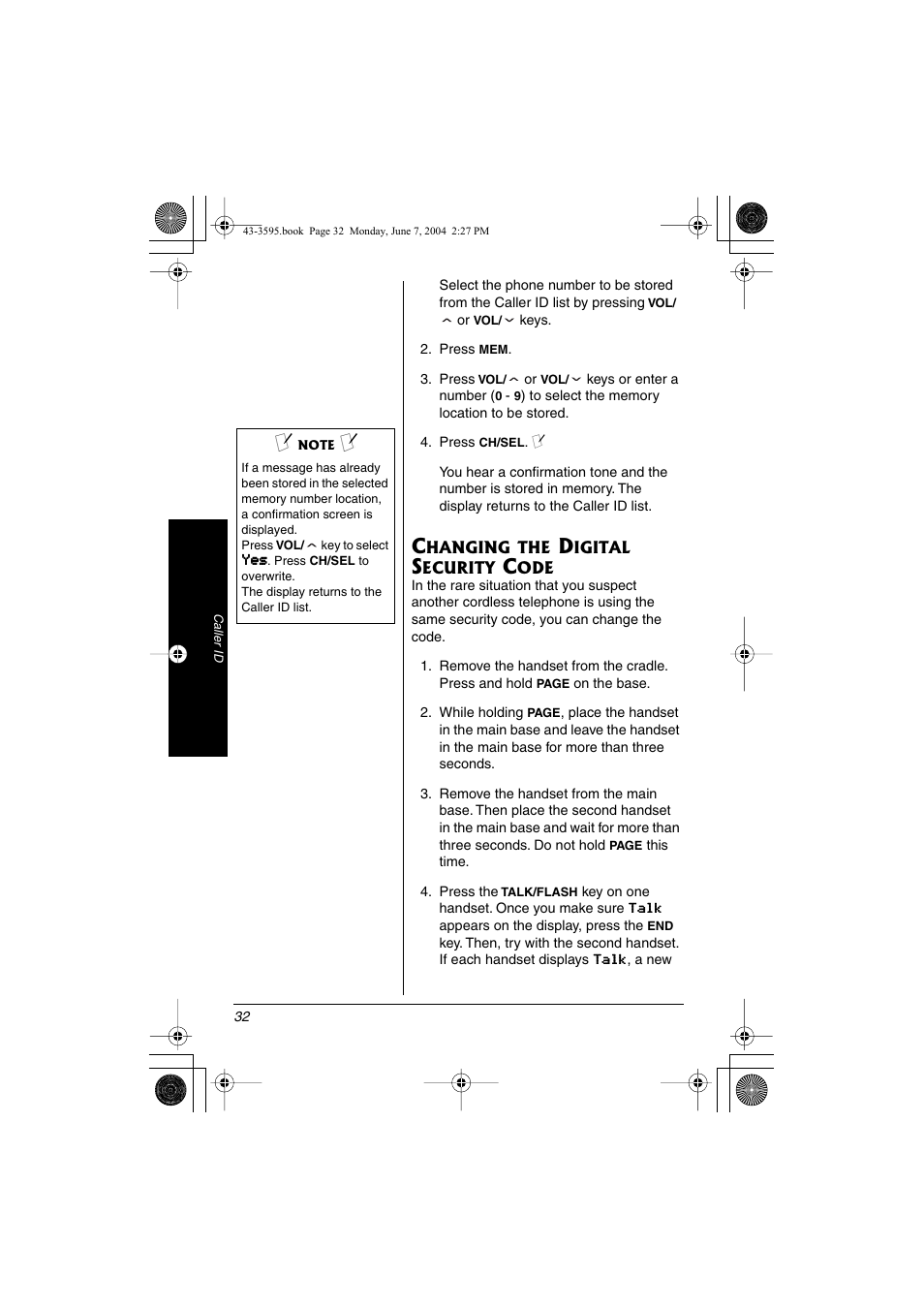 Radio Shack 43-3595 User Manual | Page 32 / 40