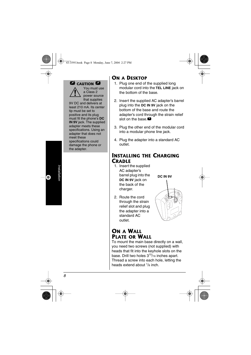 Radio Shack 43-3595 User Manual | Page 8 / 40