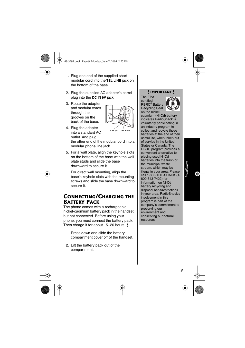 Radio Shack 43-3595 User Manual | Page 9 / 40