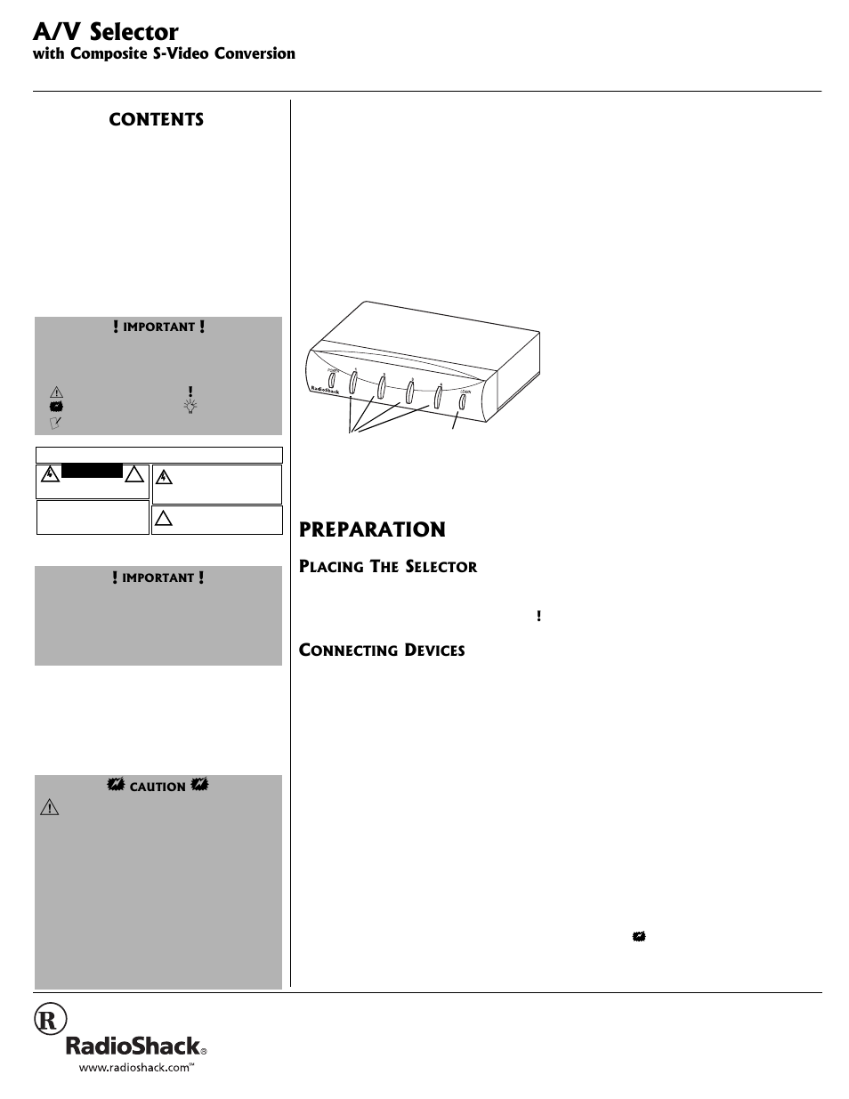 Radio Shack 15-1977 User Manual | 4 pages