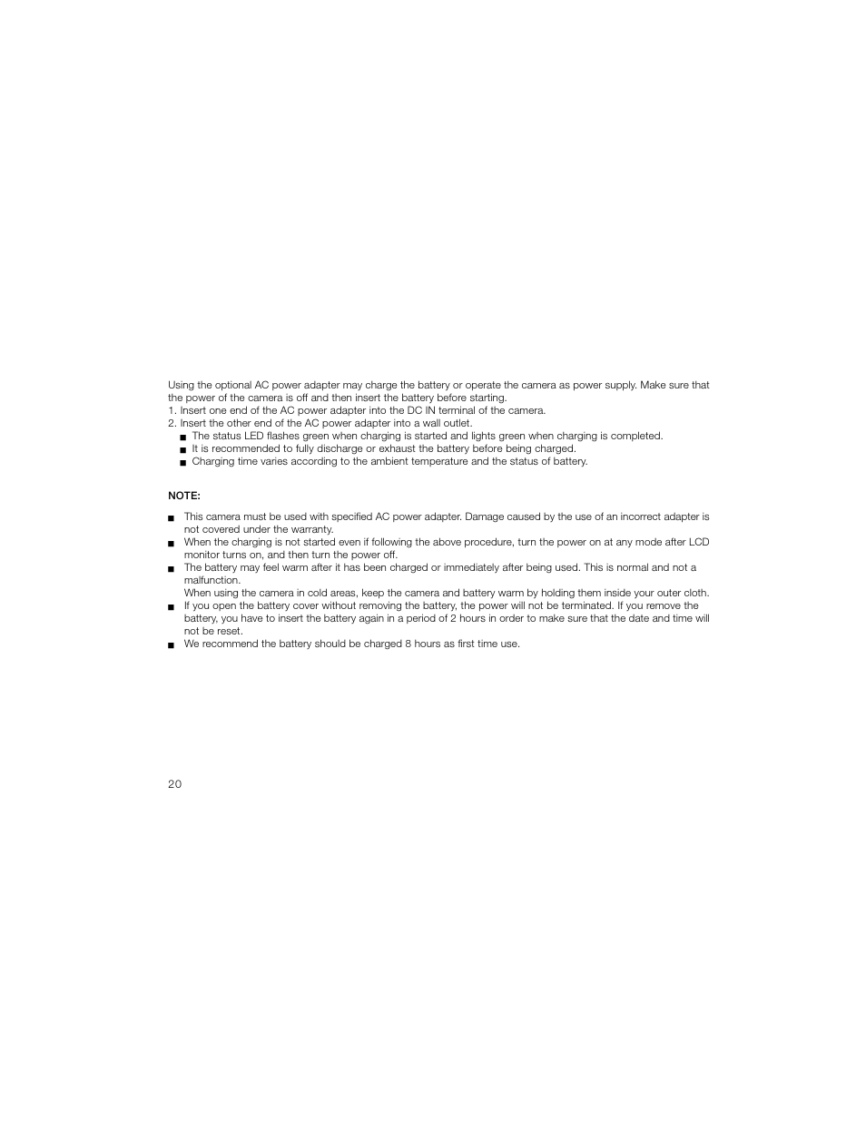 Charging the battery | Radio Shack OPTIMUS 16-3869 User Manual | Page 22 / 73