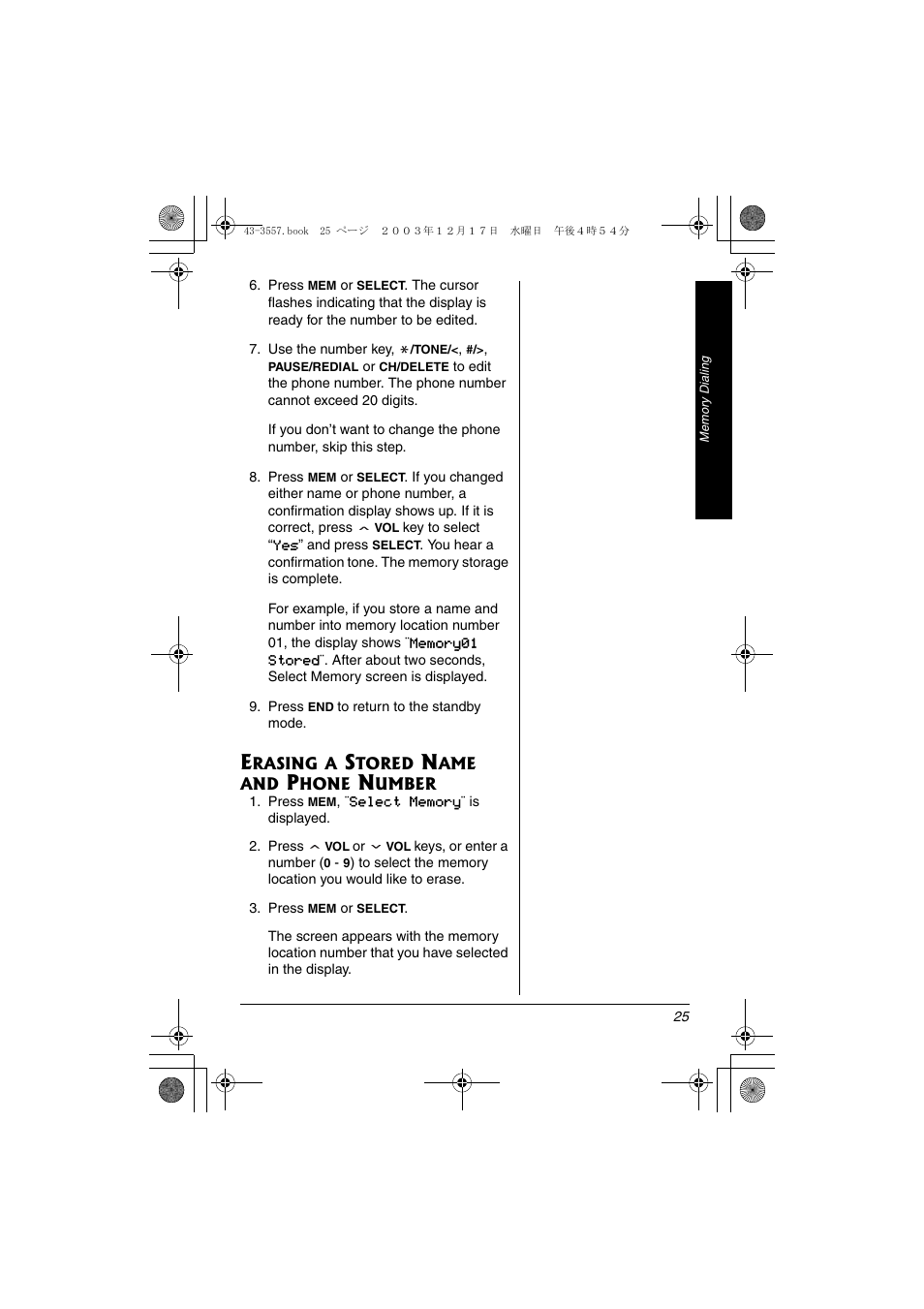 Radio Shack 43-3557 User Manual | Page 25 / 36