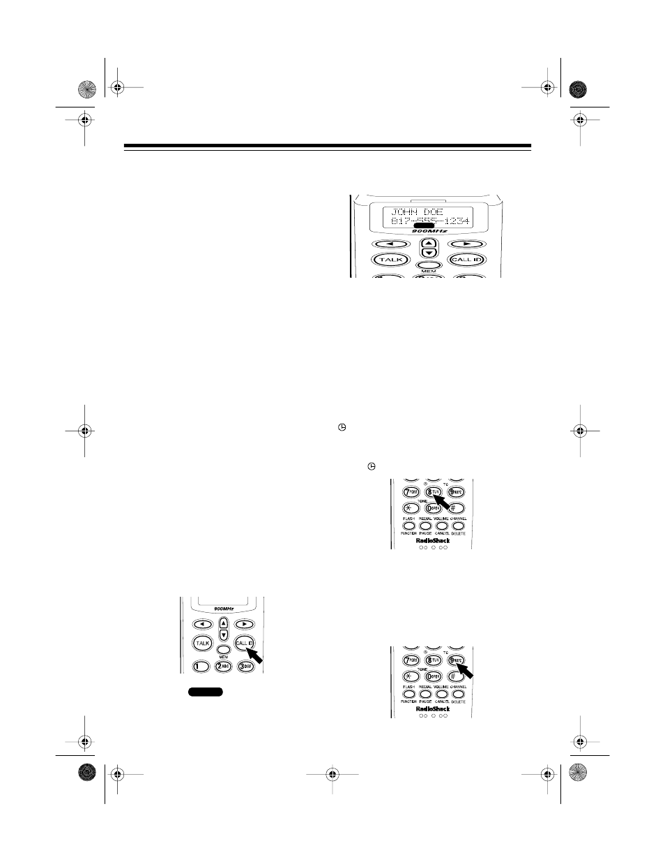 Caller id operation, Reviewing caller id records | Radio Shack ET-929 User Manual | Page 20 / 28