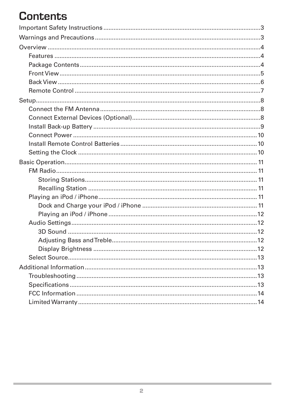Radio Shack Auvio 40-294 User Manual | Page 2 / 16