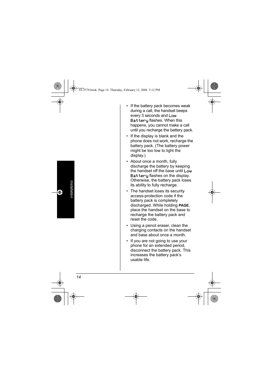 Radio Shack 43-3578 User Manual | Page 14 / 44