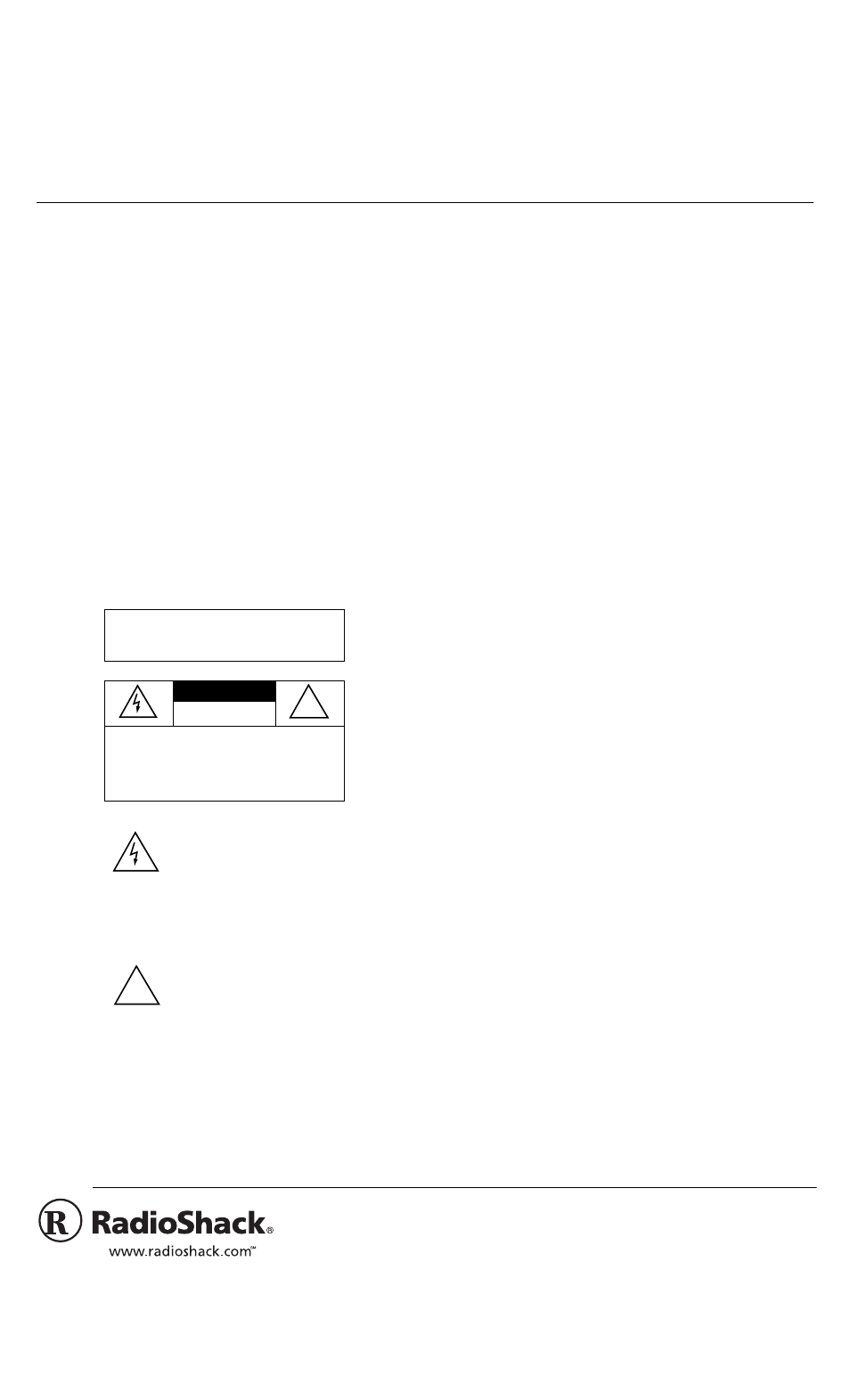 Radio Shack 0904-205-01502A User Manual | 4 pages