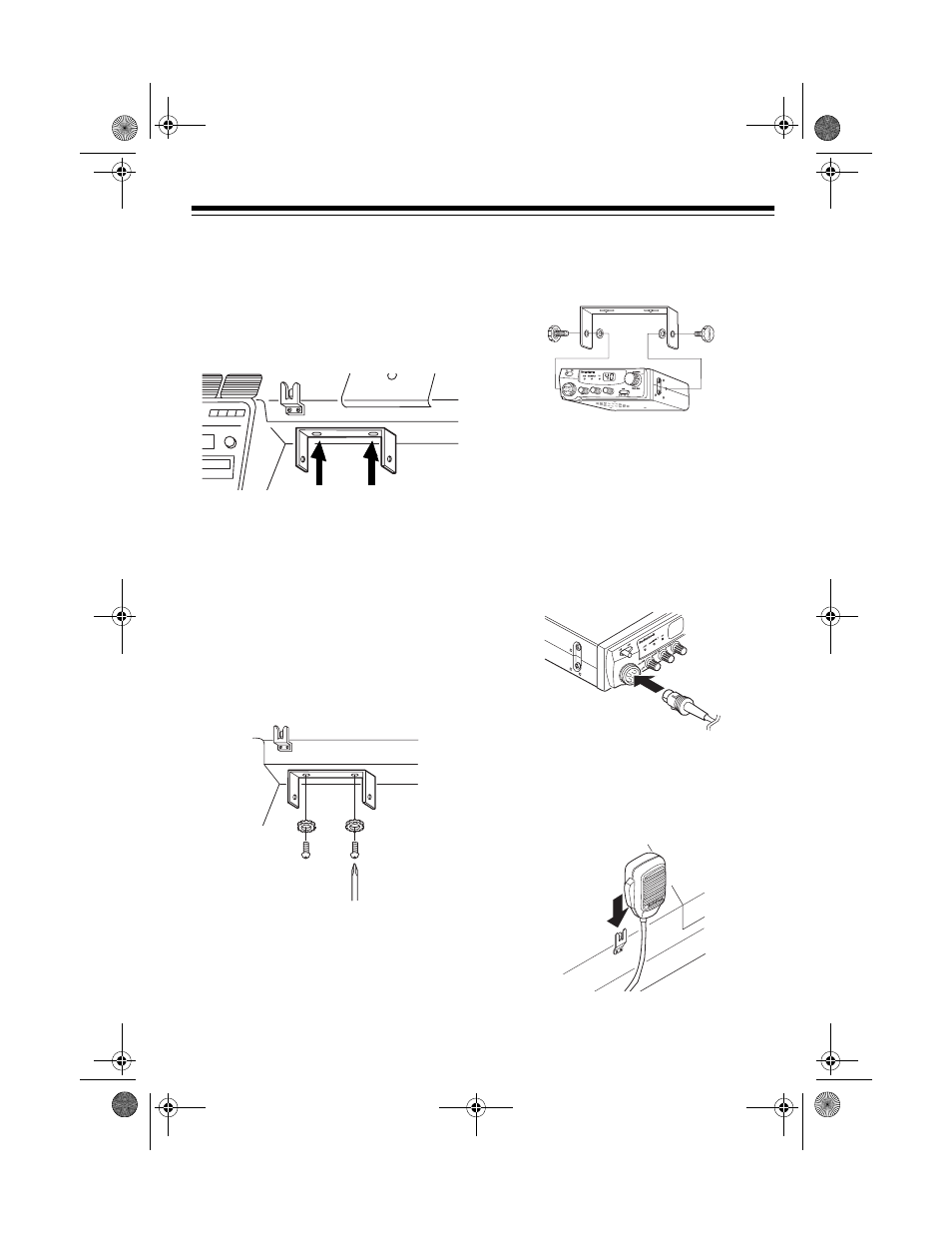 Connecting the microphone | Radio Shack TRC-519 User Manual | Page 5 / 24