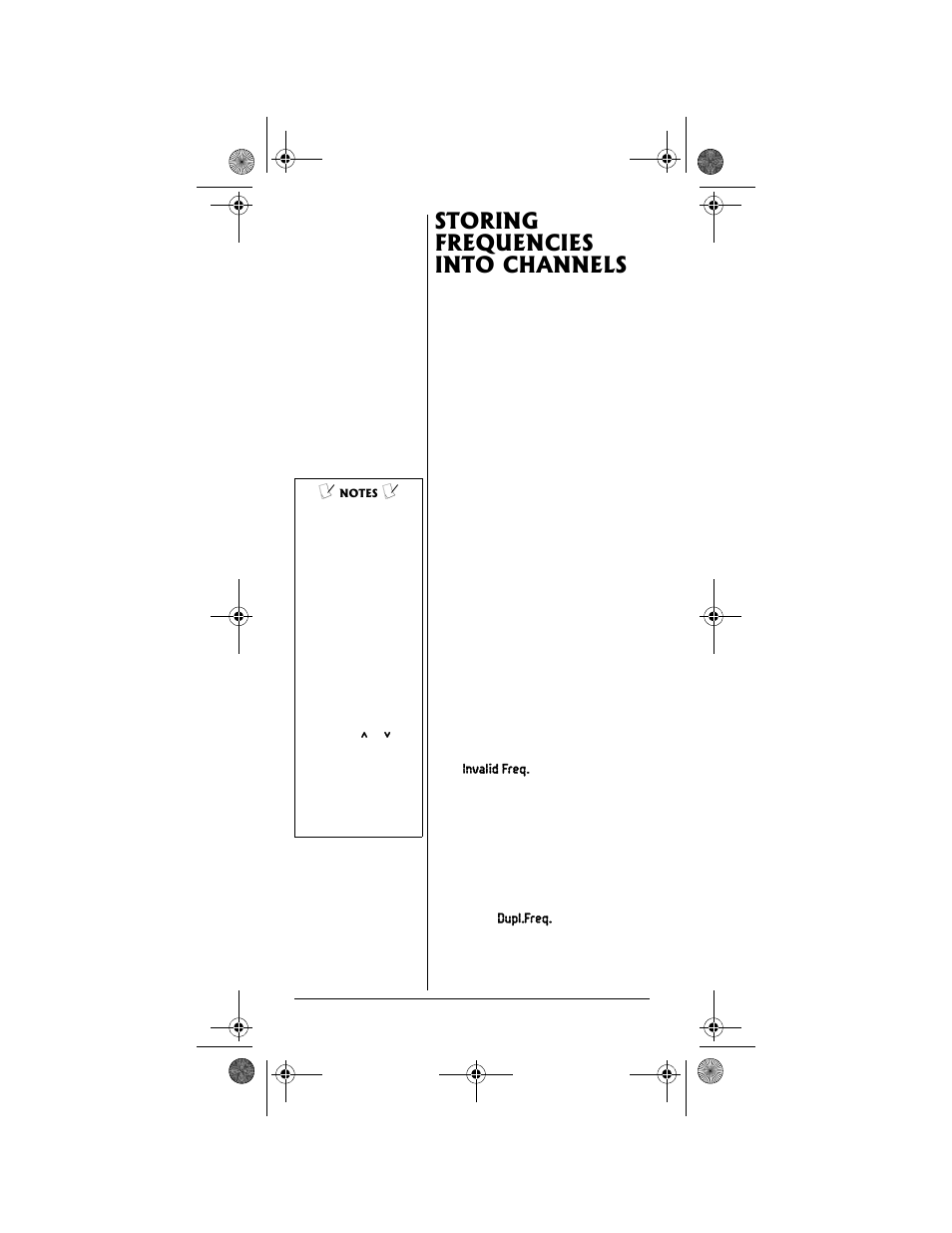 Storing frequencies into channels | Radio Shack PRO-99 User Manual | Page 30 / 76