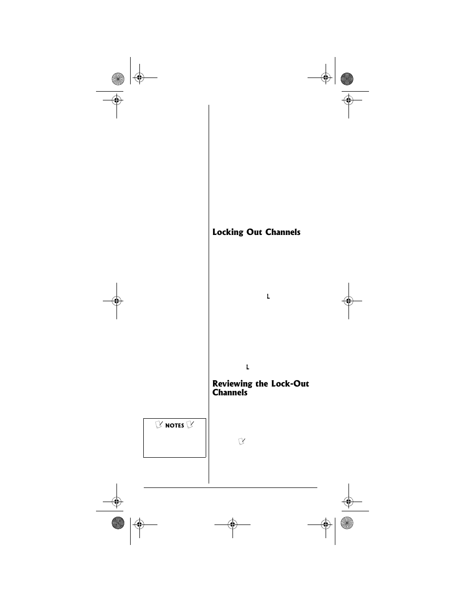 Locking out channels, Reviewing the lock-out channels | Radio Shack PRO-99 User Manual | Page 52 / 76