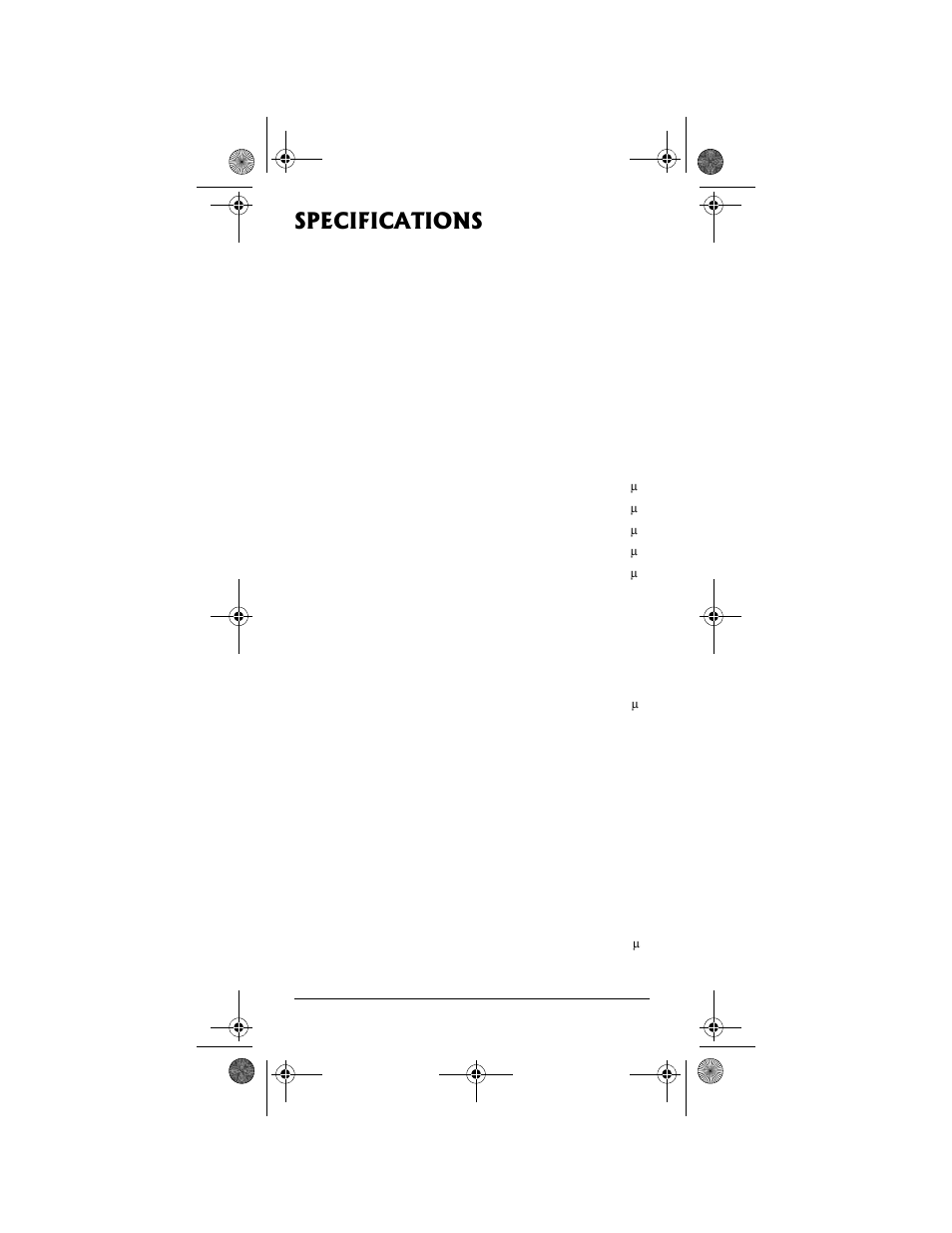 Specifications | Radio Shack PRO-99 User Manual | Page 72 / 76