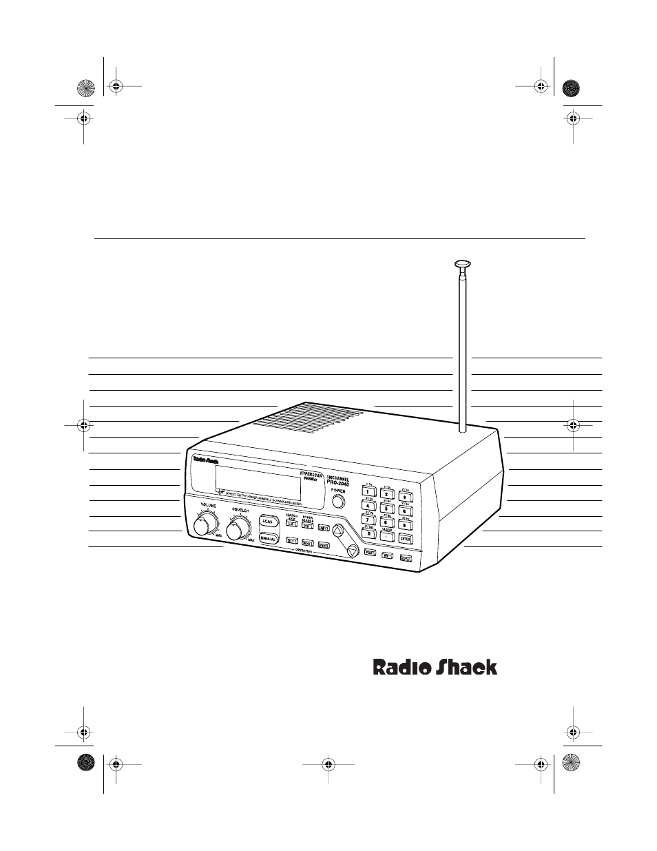 Radio Shack PRO-2040 User Manual | 44 pages