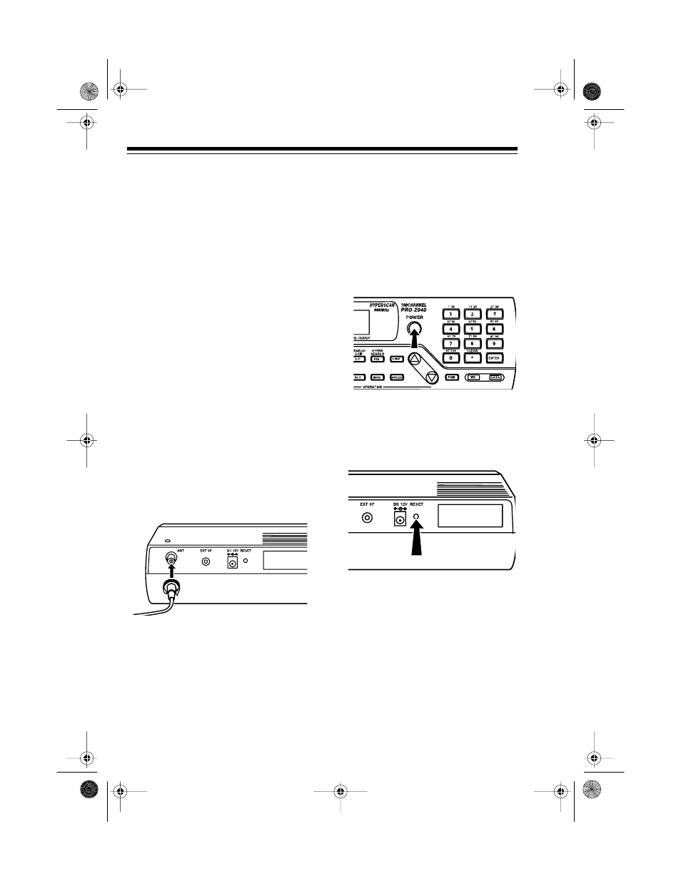 Resetting the scanner’s display | Radio Shack PRO-2040 User Manual | Page 10 / 44