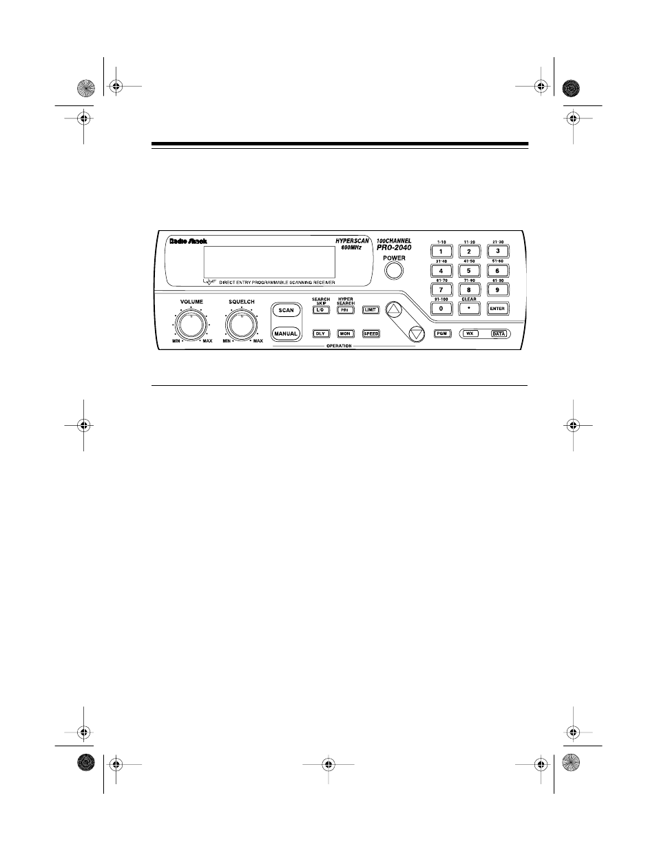 Understanding your scanner, A look at the front panel | Radio Shack PRO-2040 User Manual | Page 13 / 44