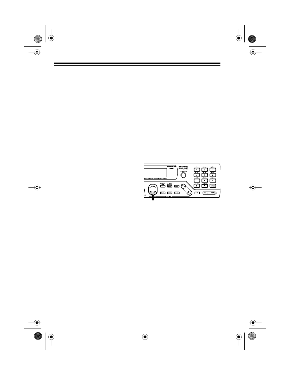 Manually selecting a channel | Radio Shack PRO-2040 User Manual | Page 26 / 44