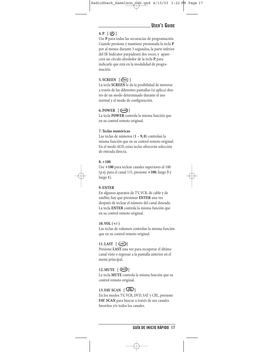 Radio Shack 6-IN-ONE TOUCHSCREEN REMOTE User Manual | Page 17 / 62