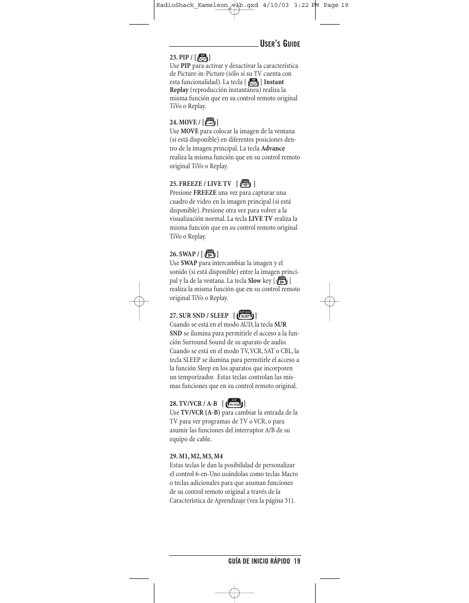 Radio Shack 6-IN-ONE TOUCHSCREEN REMOTE User Manual | Page 19 / 62