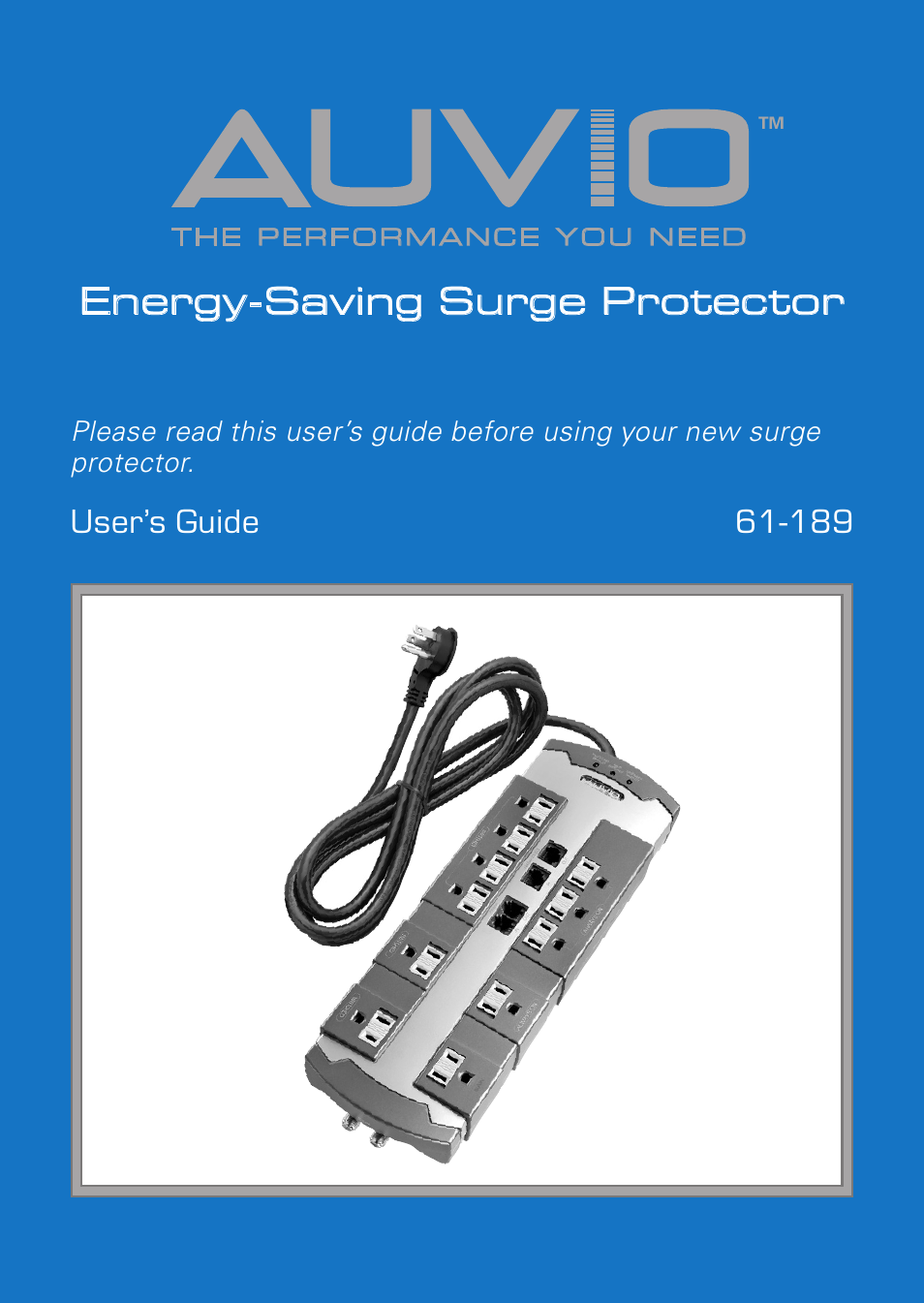 Radio Shack Auvio 61-189 User Manual | 12 pages