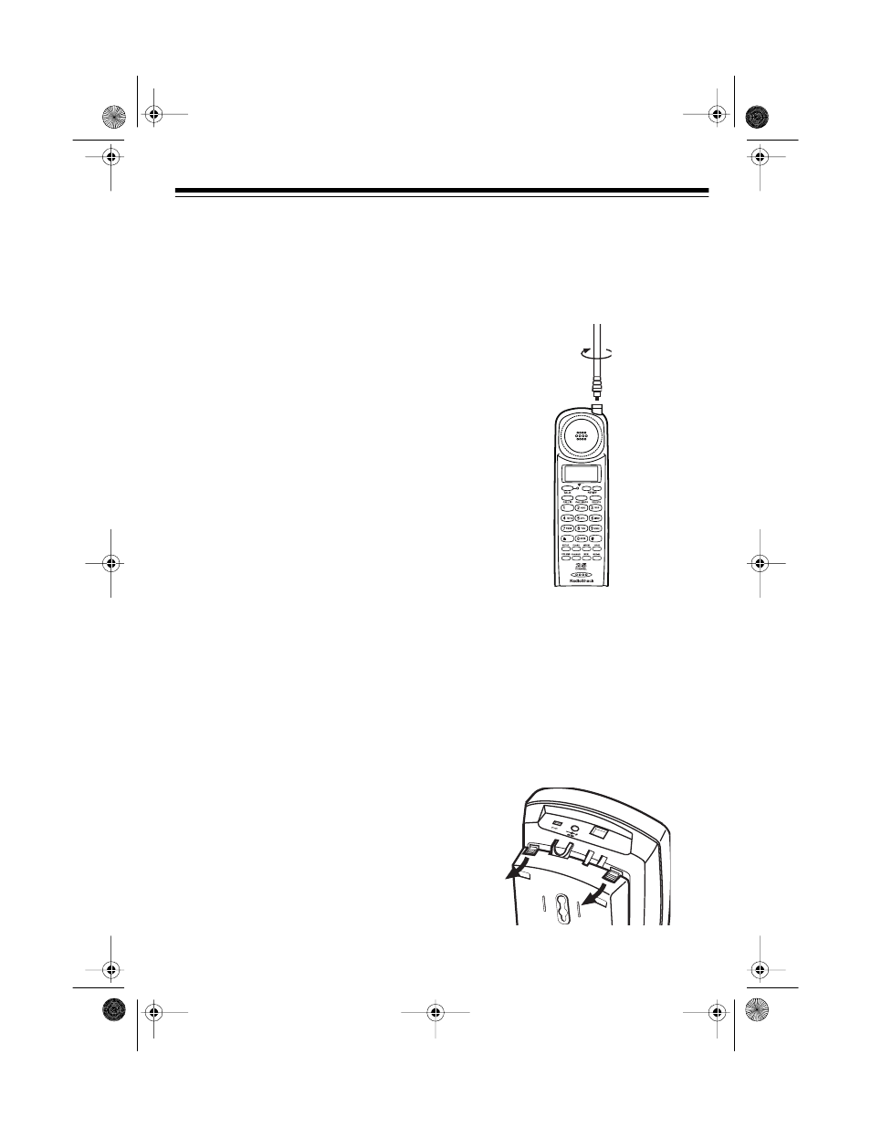 Preparation, Selecting a location, Attaching the handset’s antenna | Placing the base on a desk top | Radio Shack ET-521 User Manual | Page 7 / 36