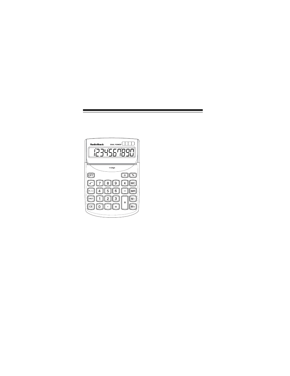 Operation, Turning the calculator on and off, Using the +/– key | Radio Shack EC-2037 User Manual | Page 4 / 16