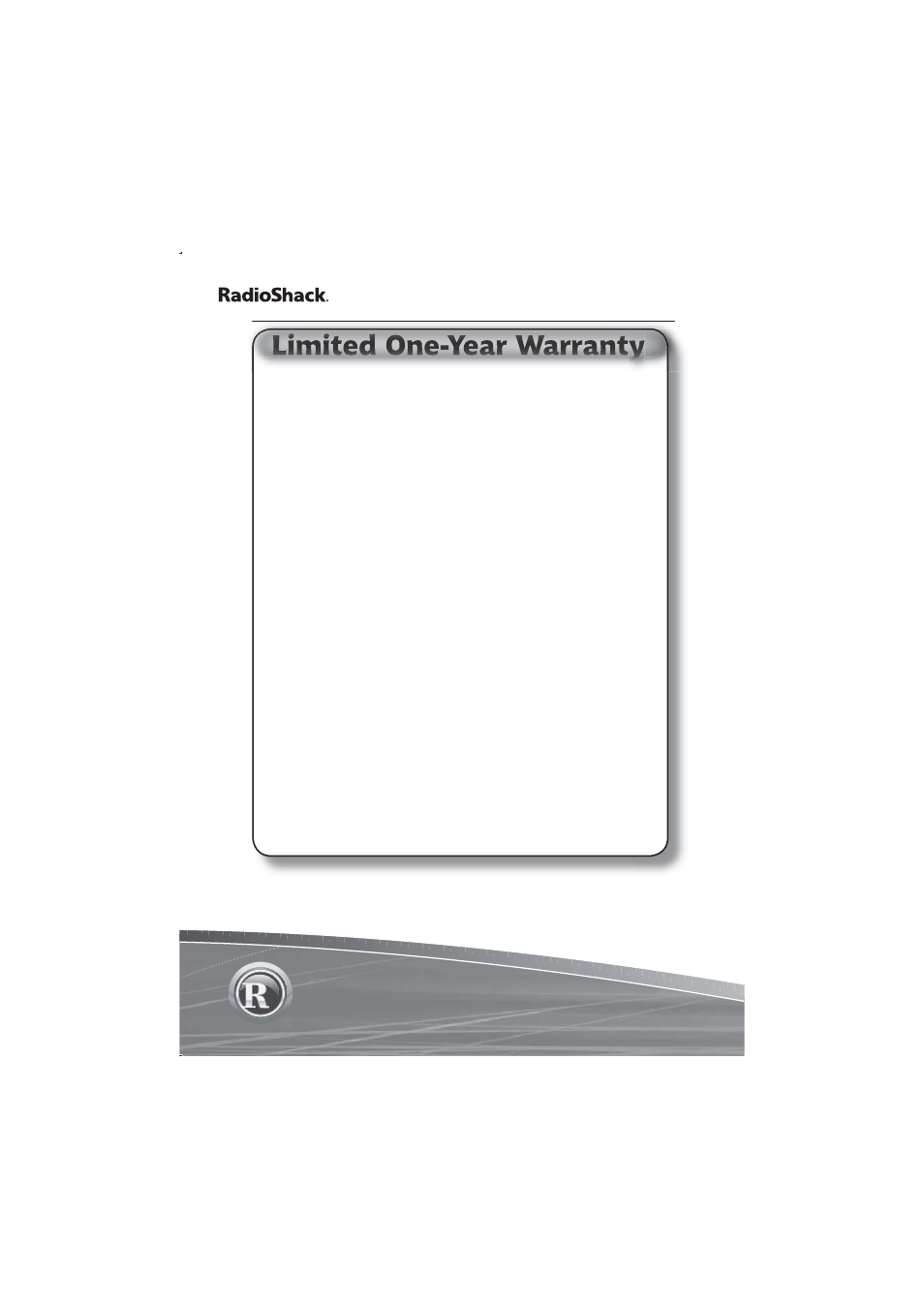 Radio Shack 43-5829 User Manual | Page 111 / 111