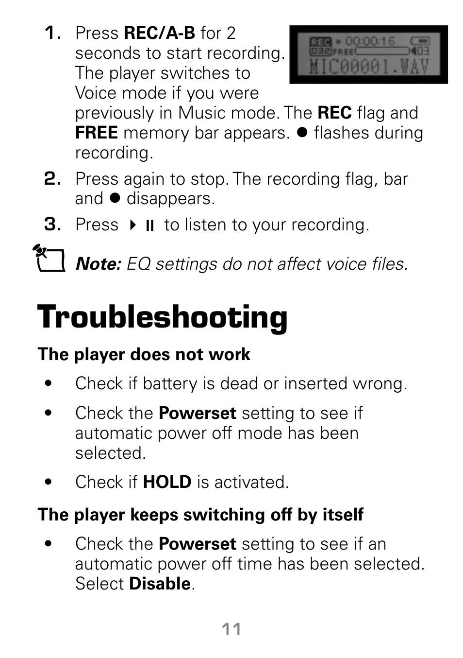 Troubleshooting | Radio Shack Gigaware 42-541 User Manual | Page 11 / 18